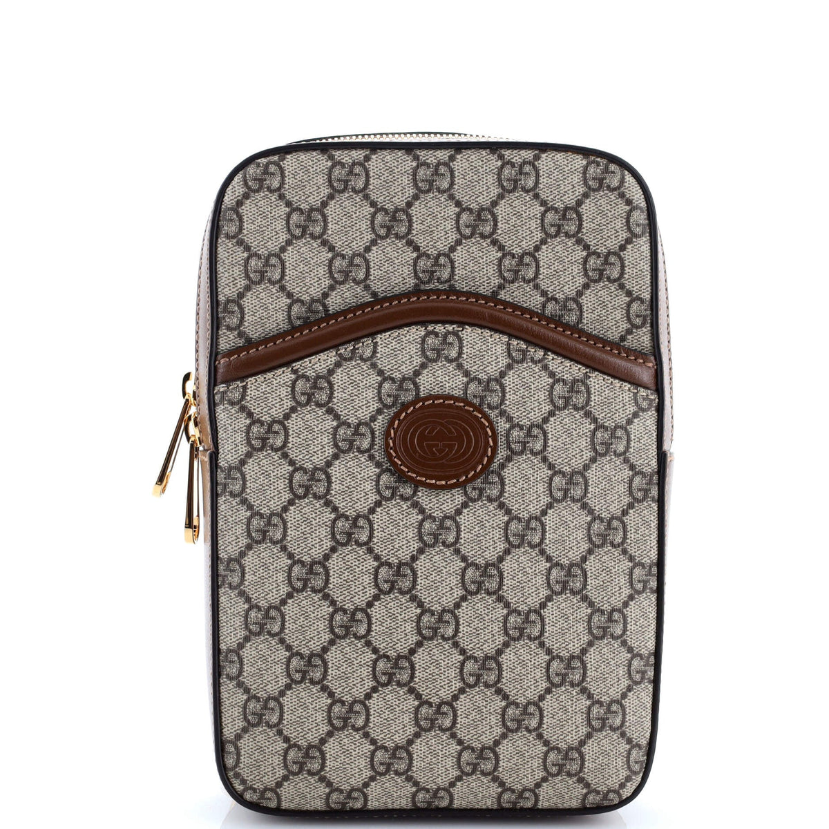 Gucci GUCCI Interlocking G Patch Sling Bag GG Coated Canvas Small