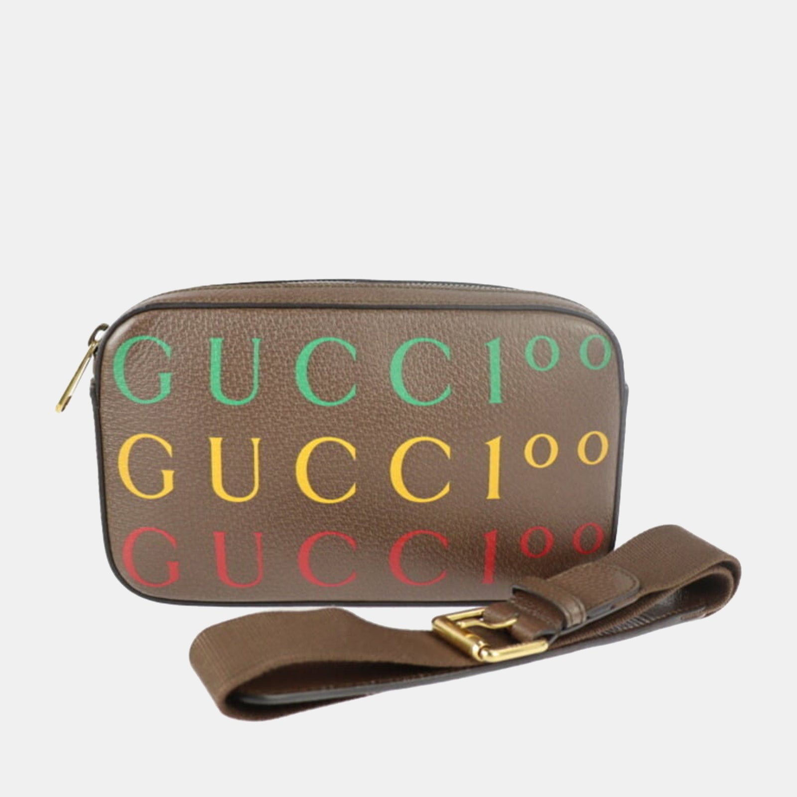 Gucci Multi Leather 100th Anniversary Logo Belt Bag