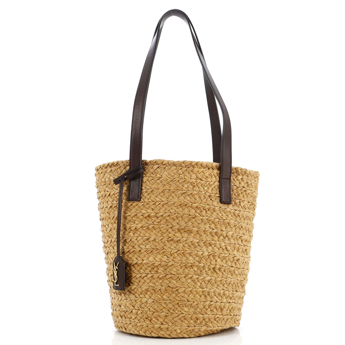 Saint Laurent Panier Basket Shopper Raffia Small