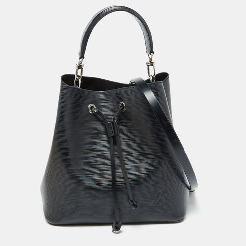 Black Epi Leather NeoNoe MM Bag