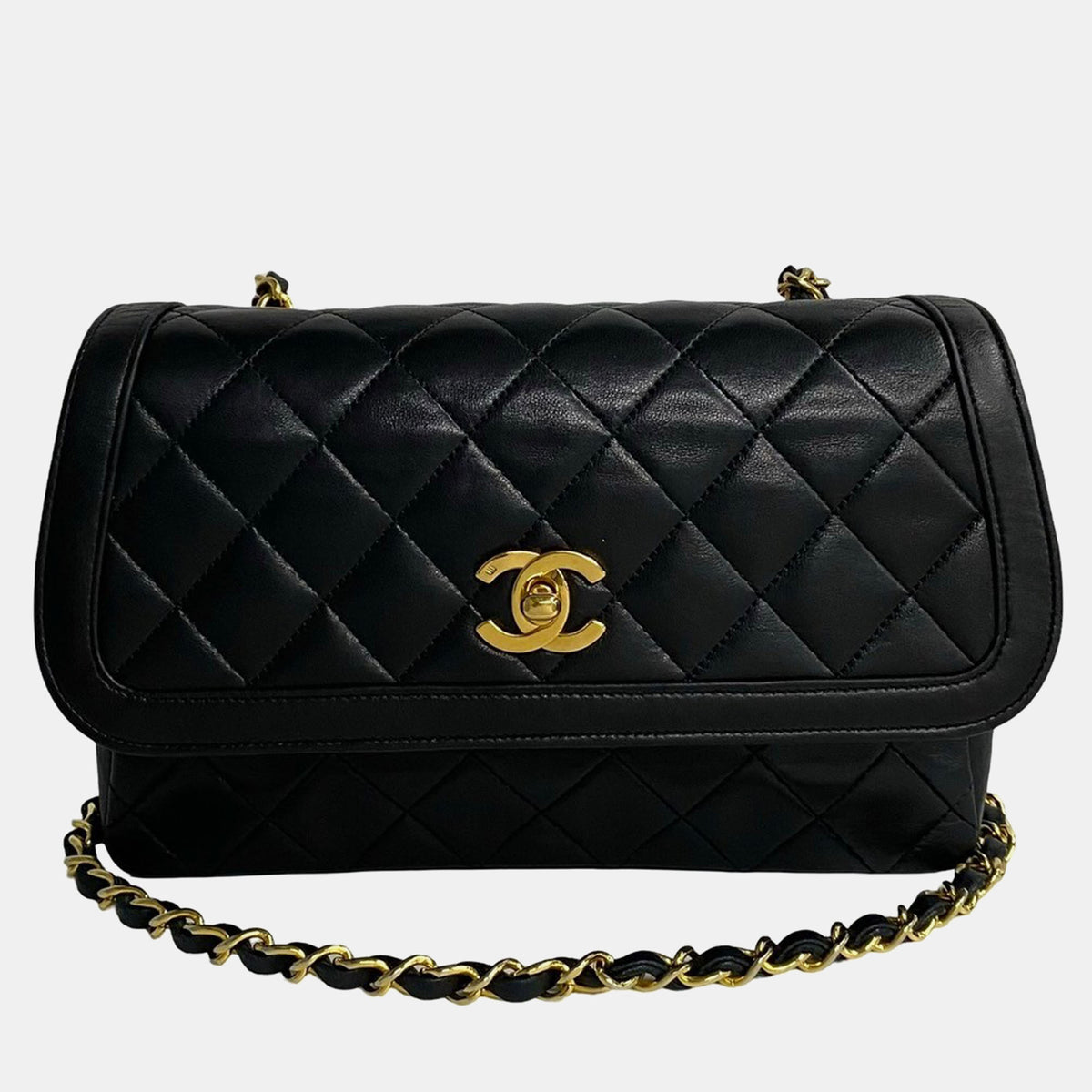 Chanel Black Leather Mademoiselle Shoulder Bag