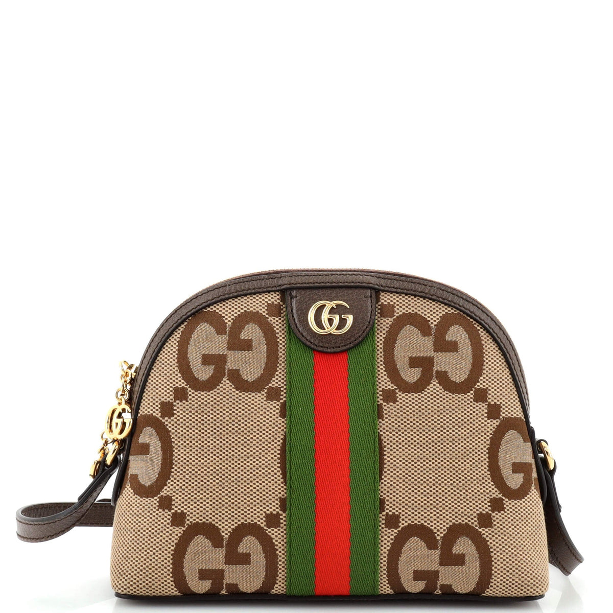 Gucci GUCCI Ophidia Dome Shoulder Bag Jumbo GG Canvas Small