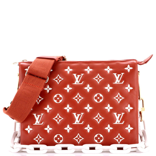 Coussin Bag Monogram Embossed Lambskin PM