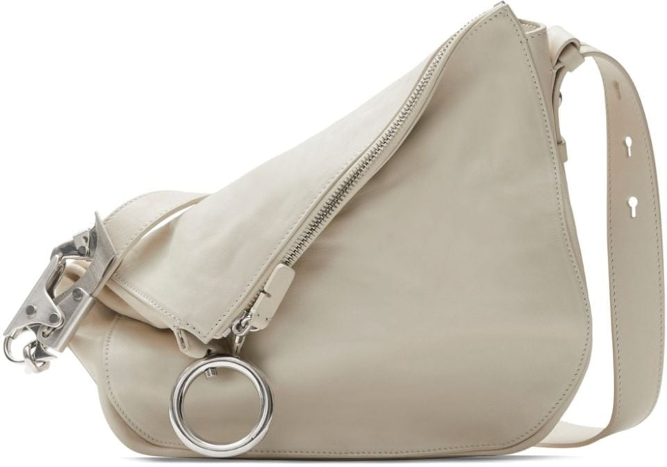 Burberry Women's Knight Small Shoulder Bag in White | Size UNI | 8081676B7348