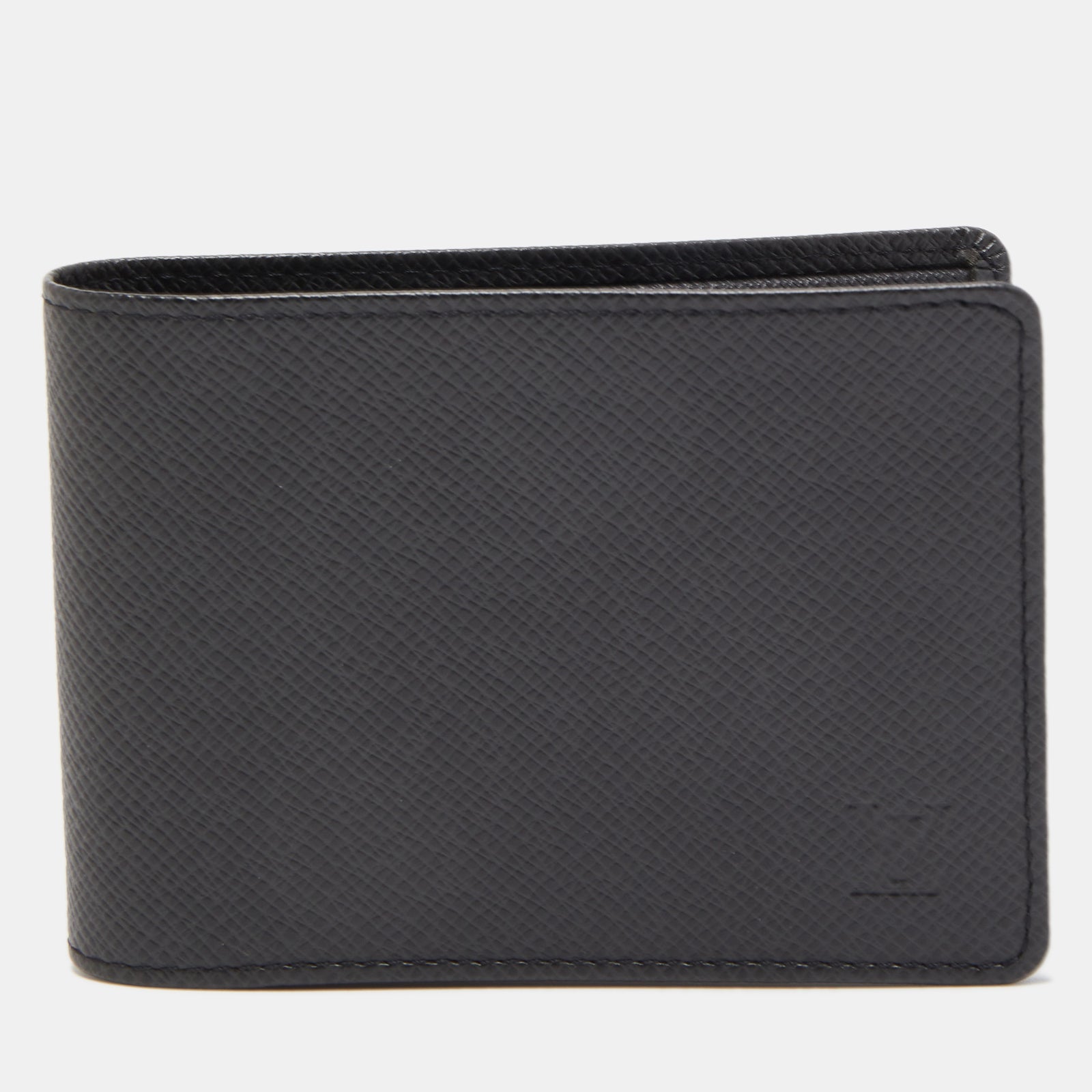 Louis Vuitton Black Taiga Leather Bifold Wallet