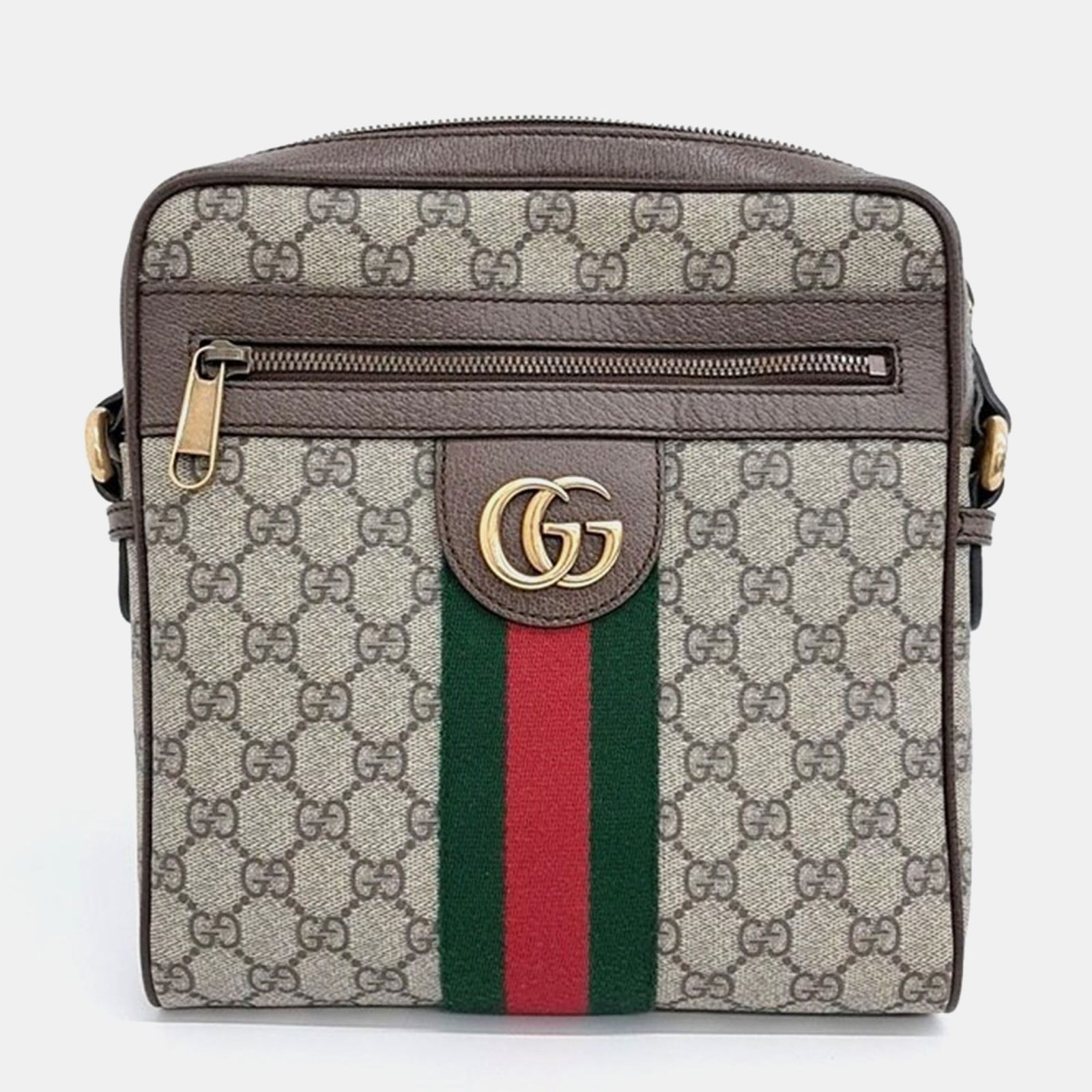 Gucci Canvas Brown Ophidia GG Small Messenger Bag