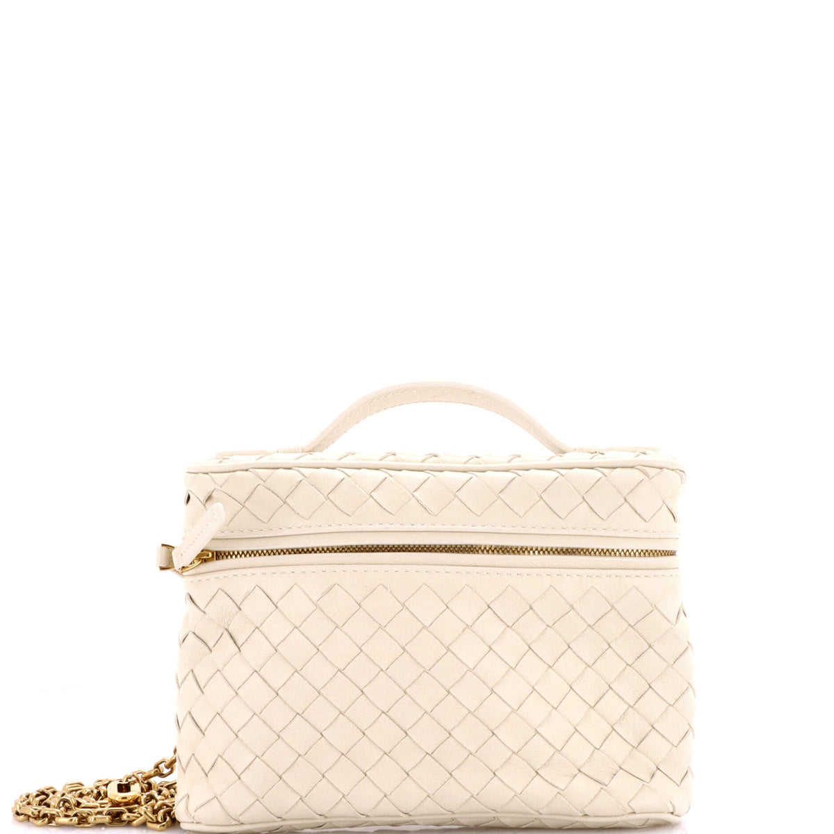 Bottega Veneta Soft Chain Vanity Case Intrecciato Leather Small