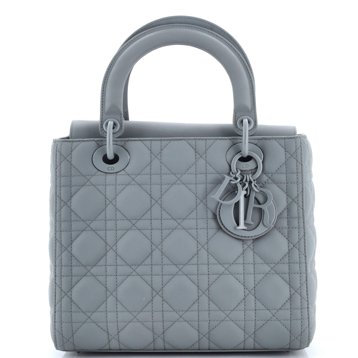 Christian Dior Ultra Matte Lady Dior Bag Cannage Quilt Calfskin Medium