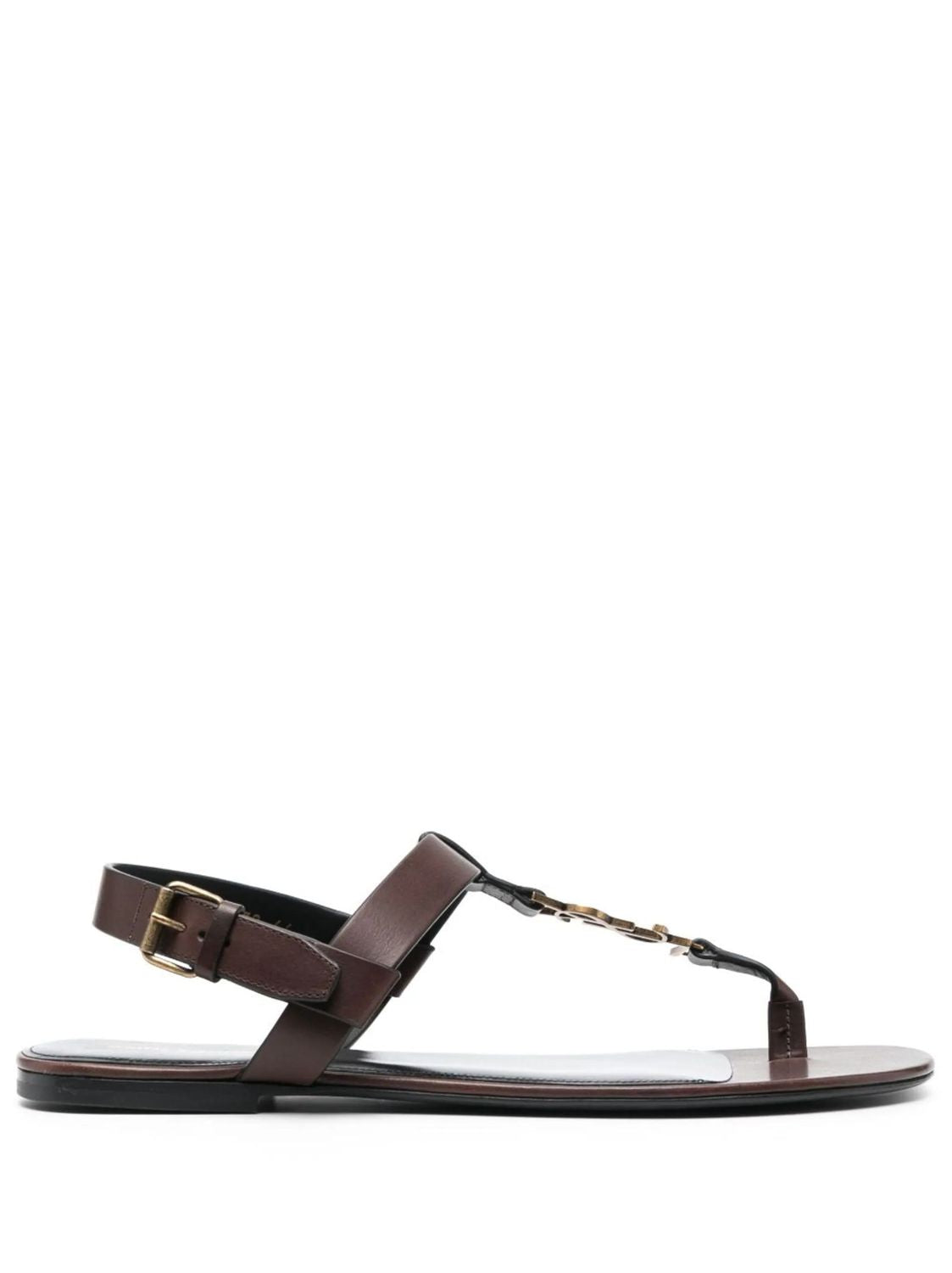 Saint Laurent Men's Cassandra Sandals in T.moro | Size 40.5 | 735072DWETT6023