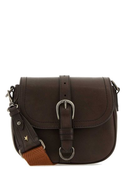 Golden Goose Women's Small Distressed Raffia Bag in Brown | GWA00378A000471