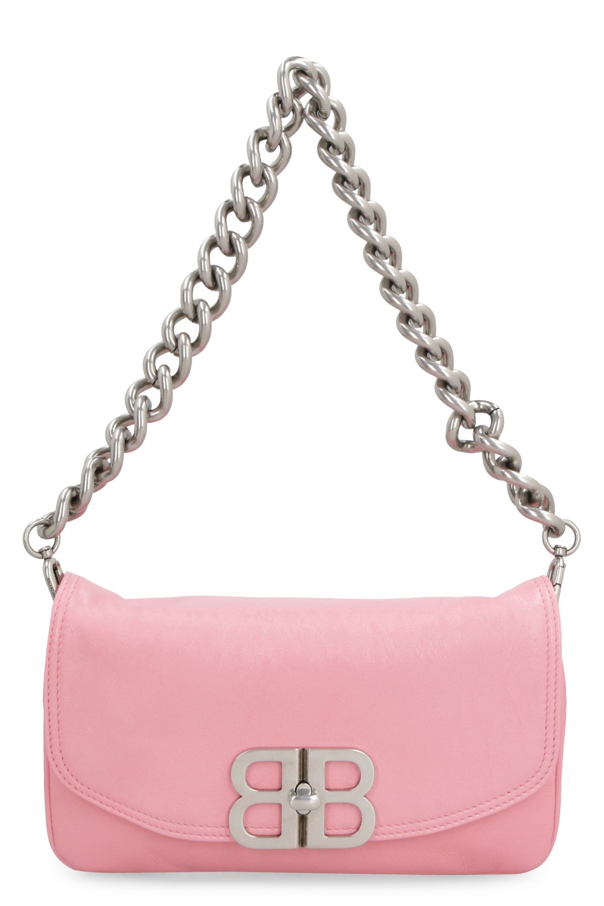 Balenciaga Women's Flap Bb Soft Leather Crossbody Bag in Pink | 7485982AAIY Color 5812