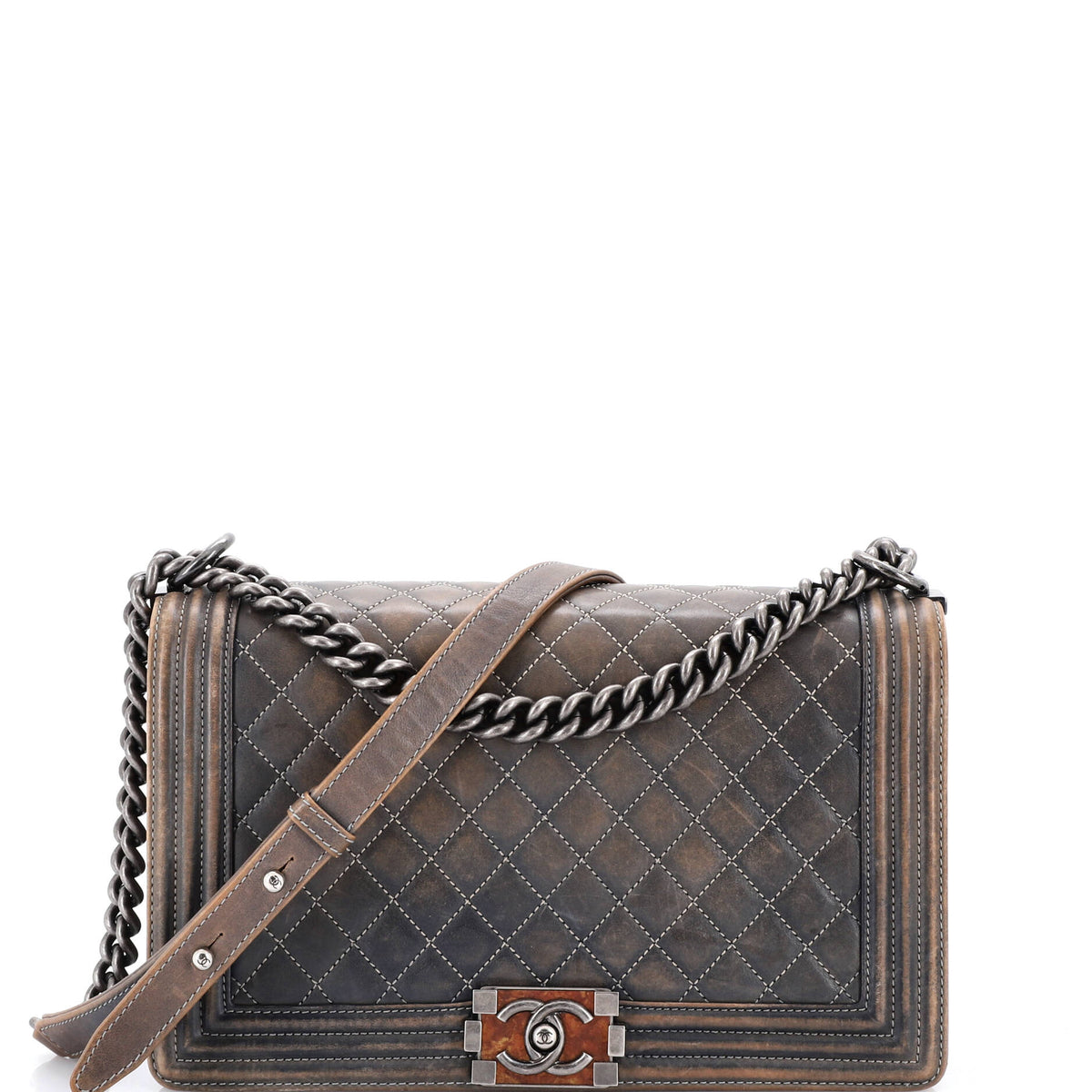 Chanel CHANEL Boy Flap Bag Quilted Washed Calfskin New Medium
