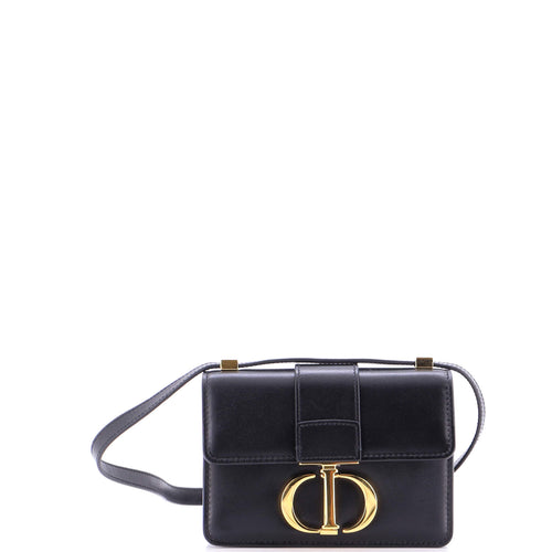 30 Montaigne Flap Bag Leather Micro