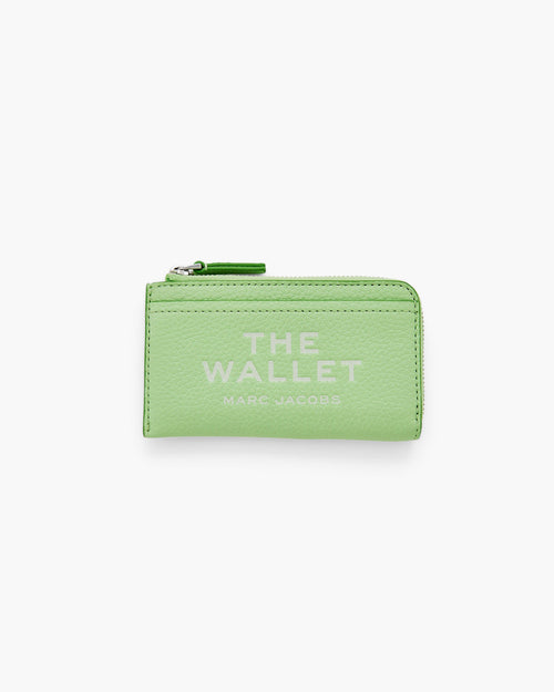 The Leather Top Zip Multi Wallet in Peppermint