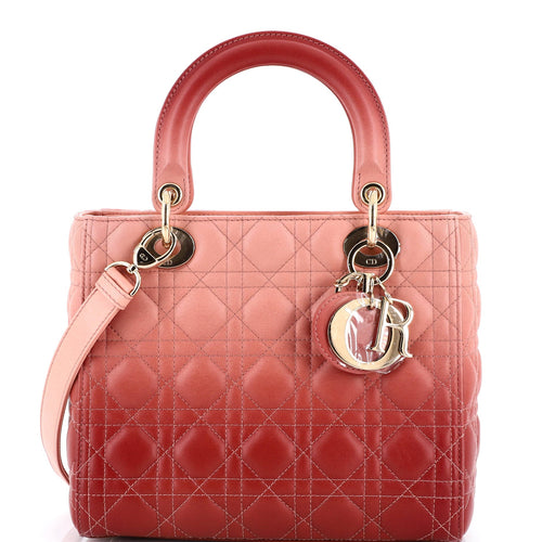 Lady Dior Bag Cannage Quilt Gradient Lambskin Medium