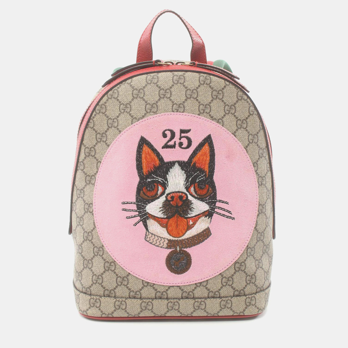 Gucci Brown Canvas GG Supreme Bosco Backpack