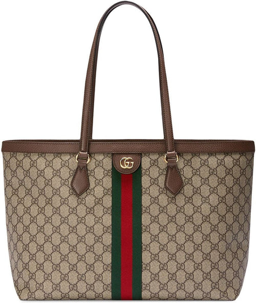 Women's Ophidia Gg Medium Tote Bag in Beige | 63168596IWB