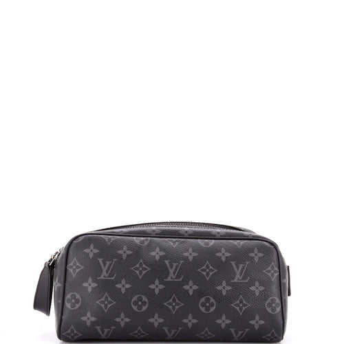 Dopp Kit Toiletry Pouch Monogram Eclipse Canvas