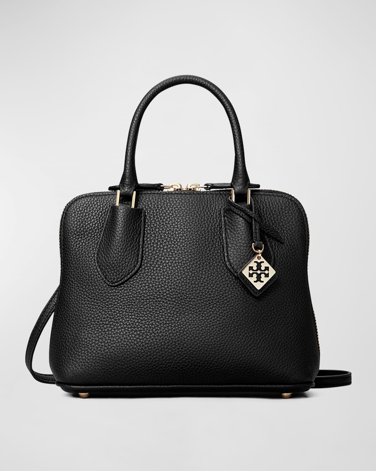 Tory Burch Swing Mini Pebbled Leather Top-Handle Bag