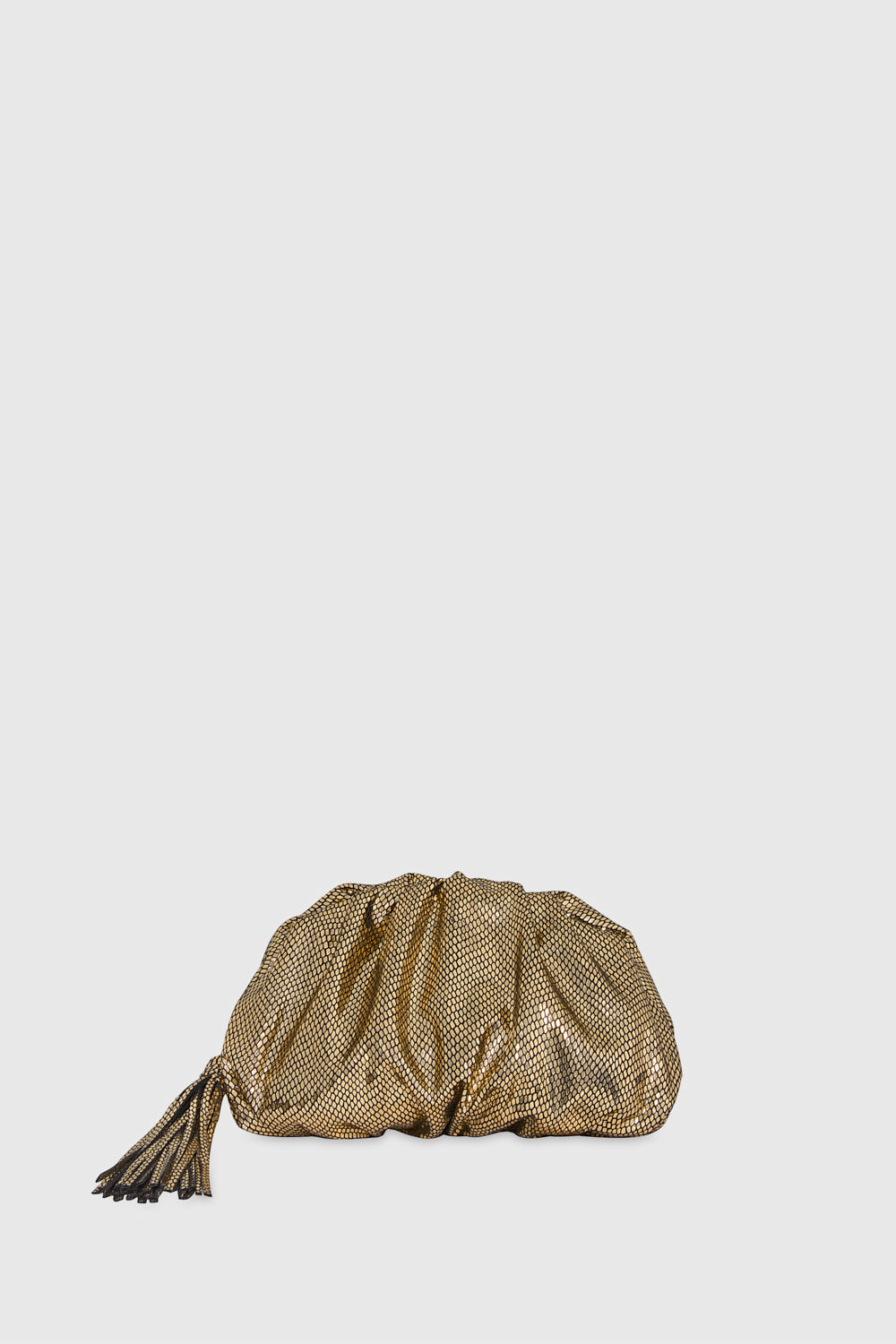 Rebecca Minkoff Small Ruched Clutch Bag In Gold