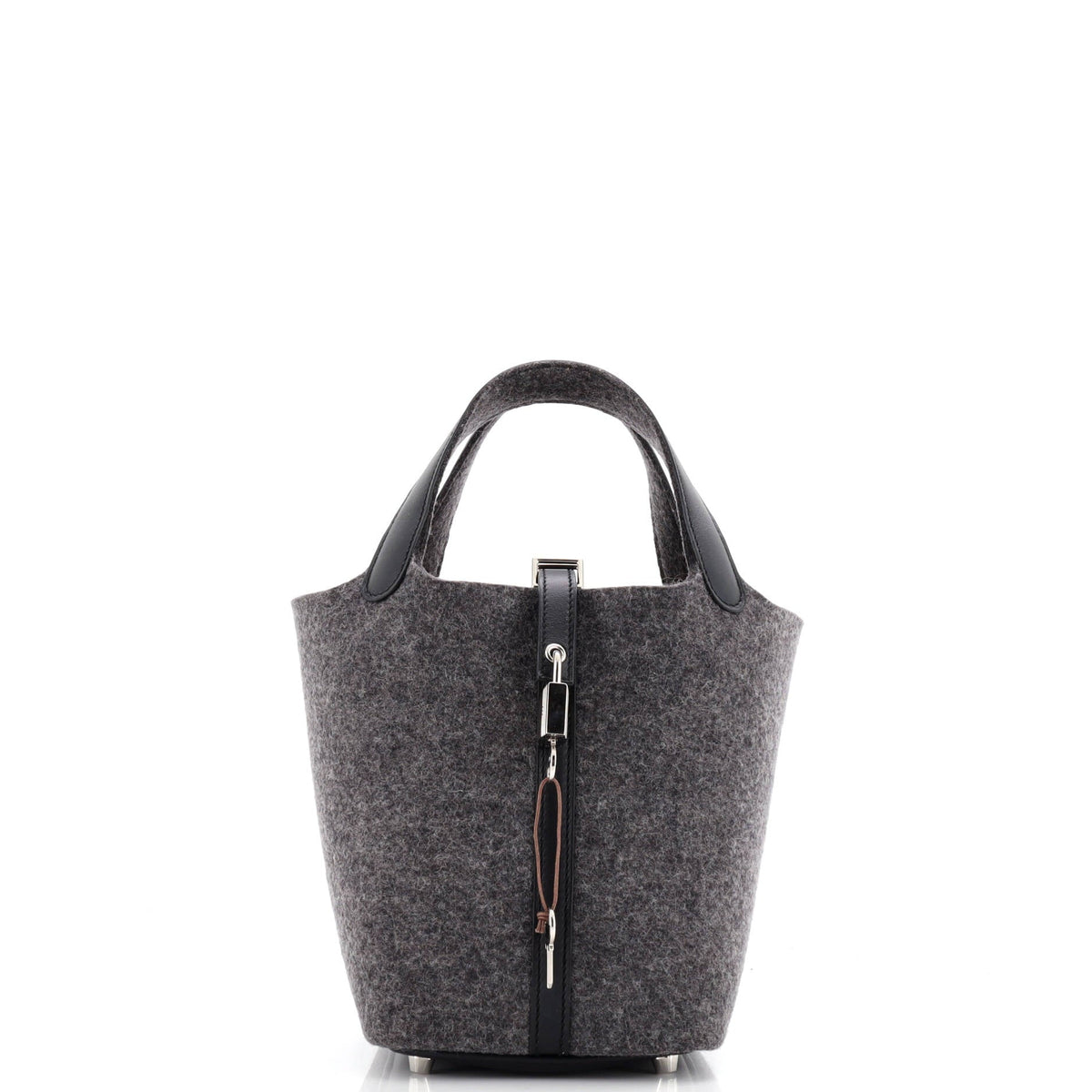 Herm?s Picotin Lock Bag Felt with Leather PM