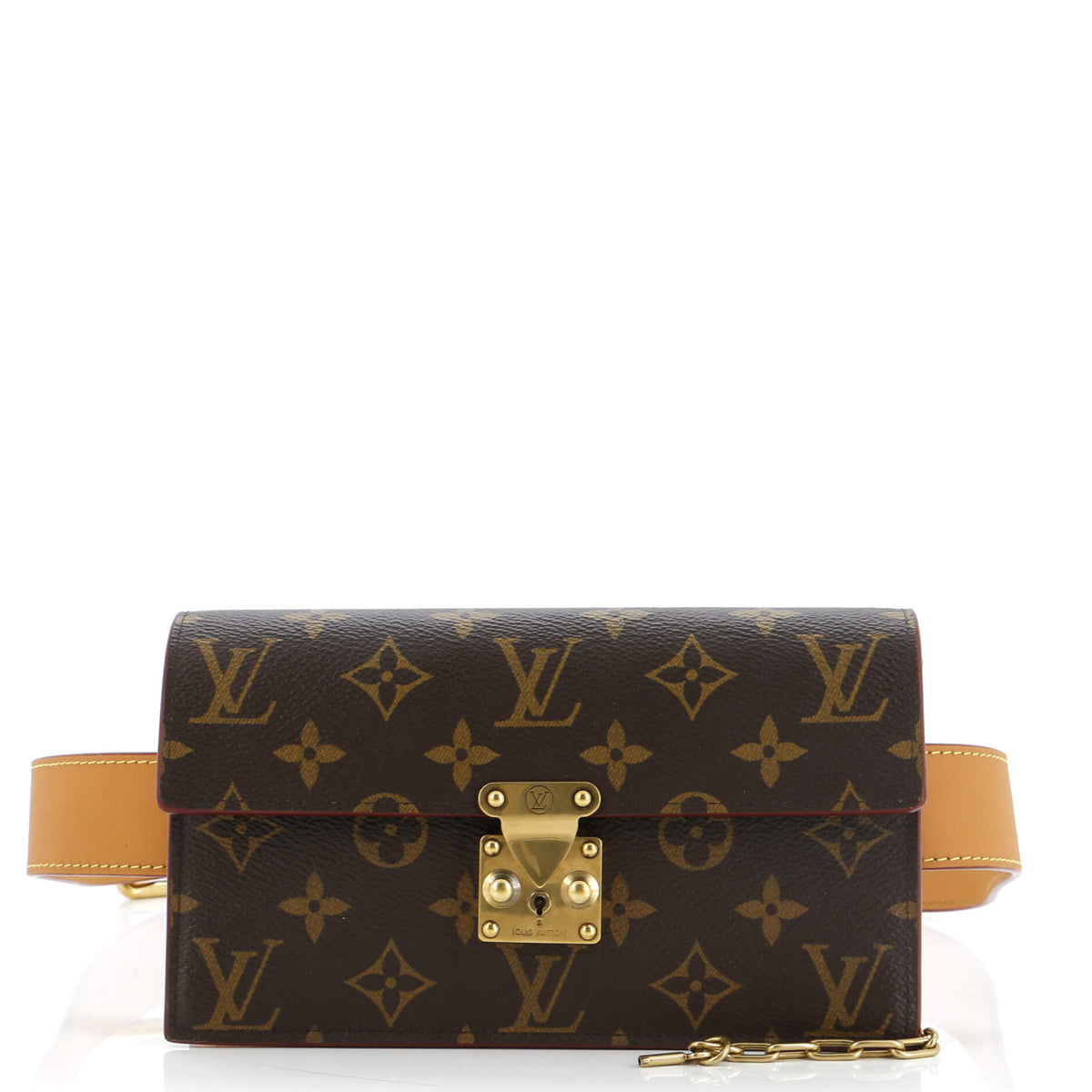 Louis Vuitton S Lock Belt Pouch Monogram Canvas