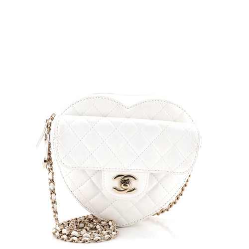 CHANEL CC in Love Heart Bag Quilted Lambskin