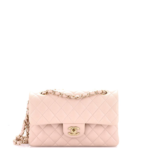 CHANEL Classic Double Flap Bag Quilted Lambskin Small