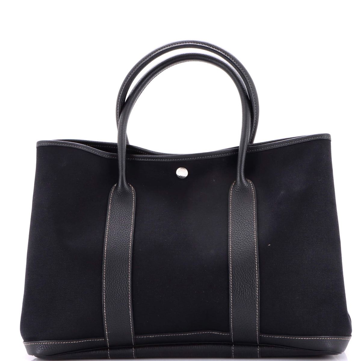 Herm?s Garden Party Tote Toile and Leather 36
