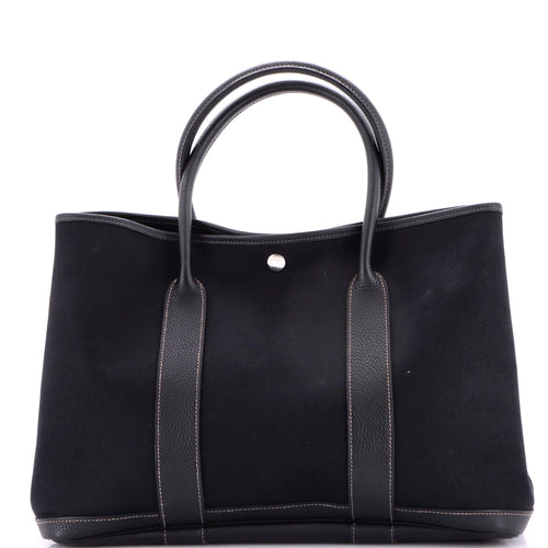 Garden Party Tote Toile and Leather 36