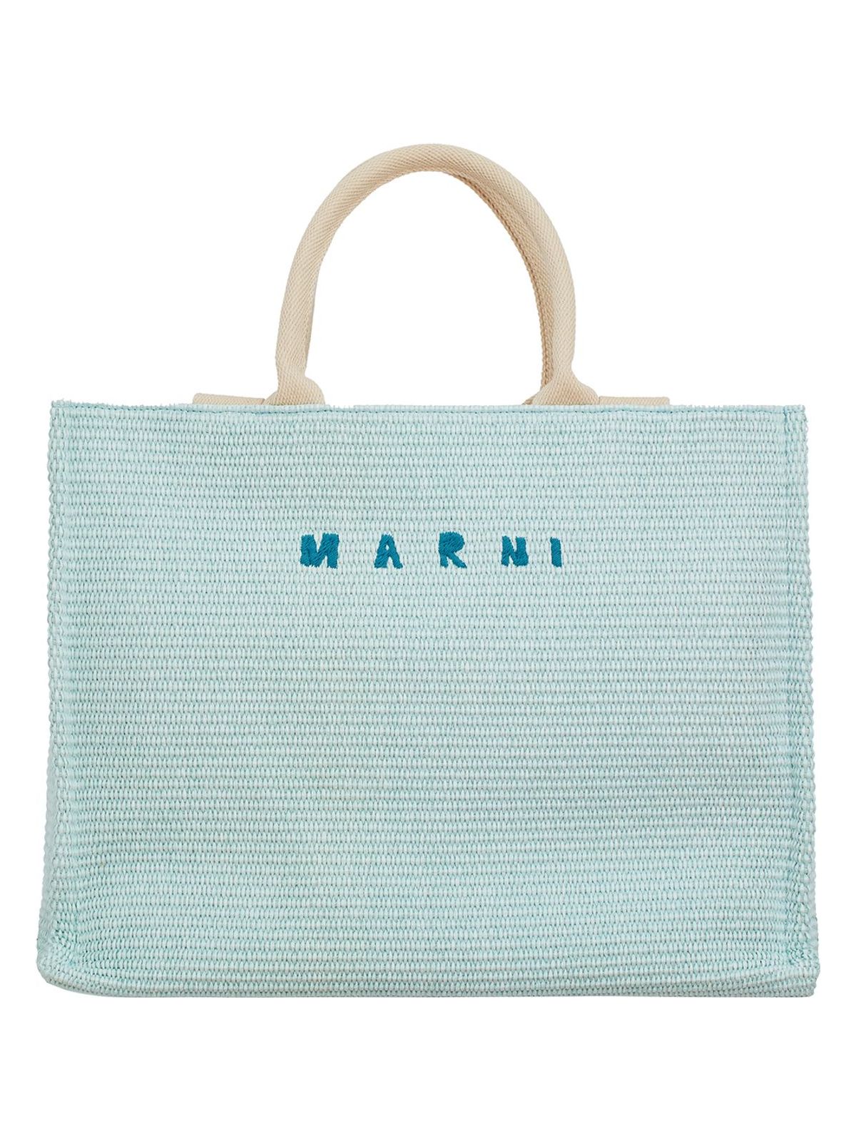 Marni Women's Borsa Tote Grande In Rafia Nera in Beige | Size UNICA | HFSHMP0078U0P3860Z0E42 Color Beige