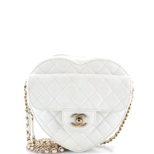 CHANEL CC in Love Heart Bag Quilted Lambskin