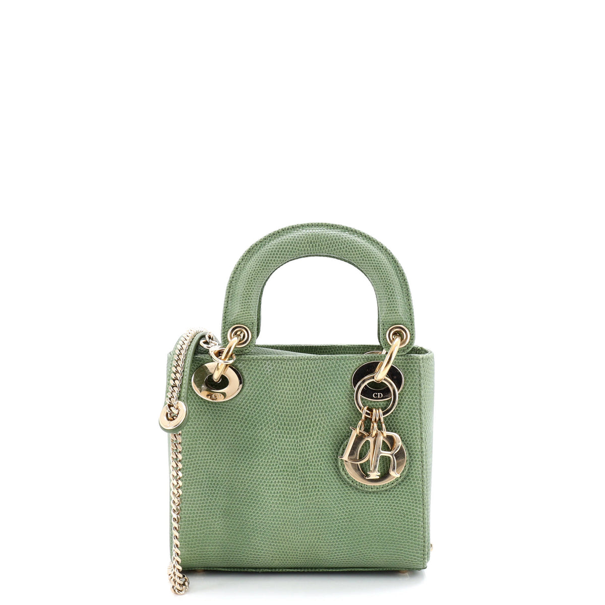 Christian Dior Lady Dior Chain Bag Lizard Mini