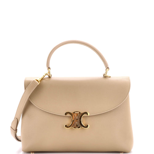 CELINE Nino Top Handle Bag Nubuck Medium