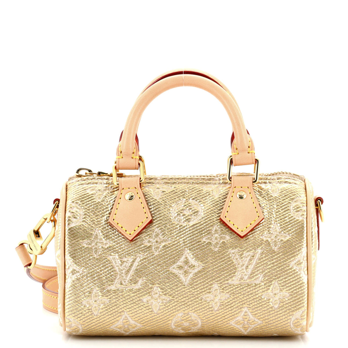 Louis Vuitton Speedy Bandouliere Bag Monoglam Jacquard Canvas Nano
