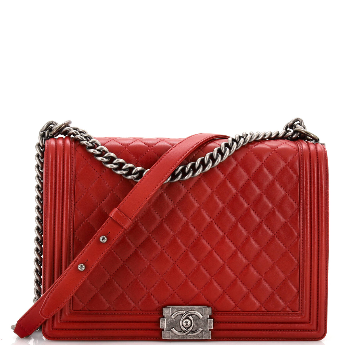 Chanel CHANEL Boy Flap Bag Quilted Lambskin Large