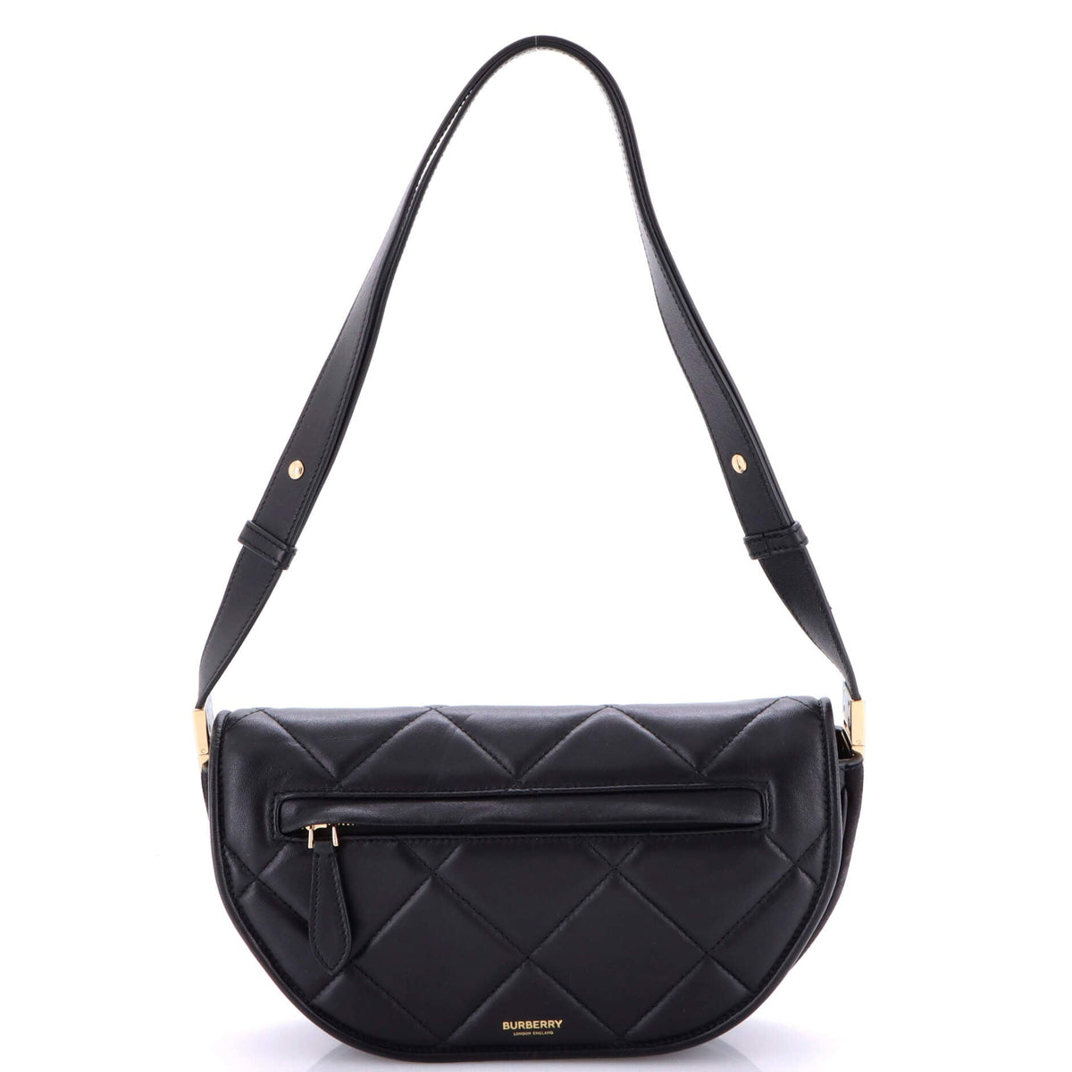 Burberry Olympia Flap Bag Quilted Leather Small