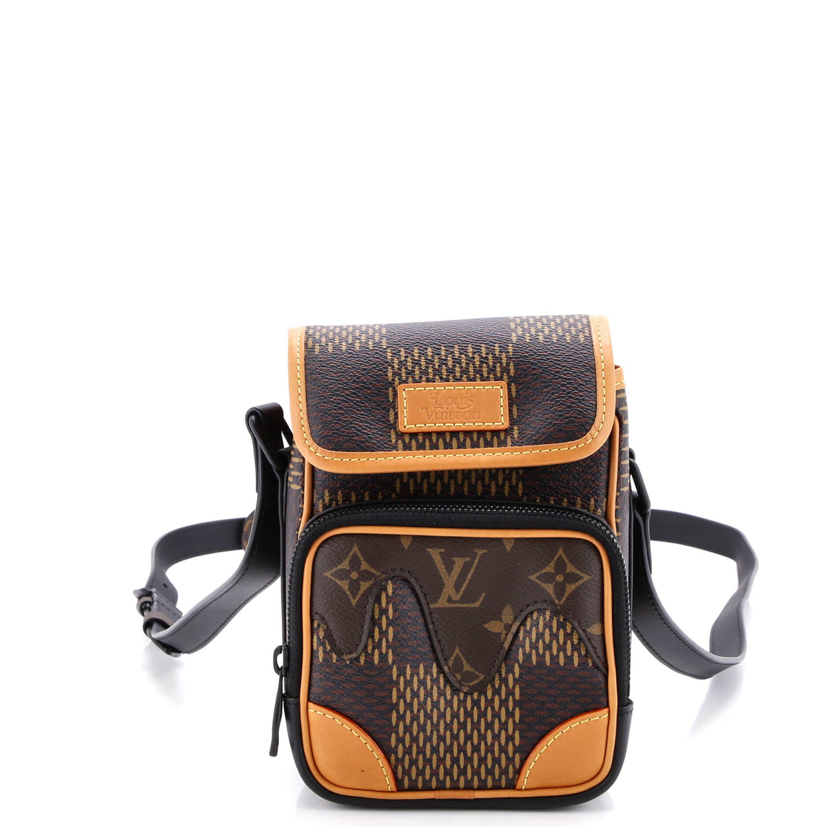 Louis Vuitton Nigo Amazone Messenger Bag Limited Edition Giant Damier and Monogram Canvas Nano