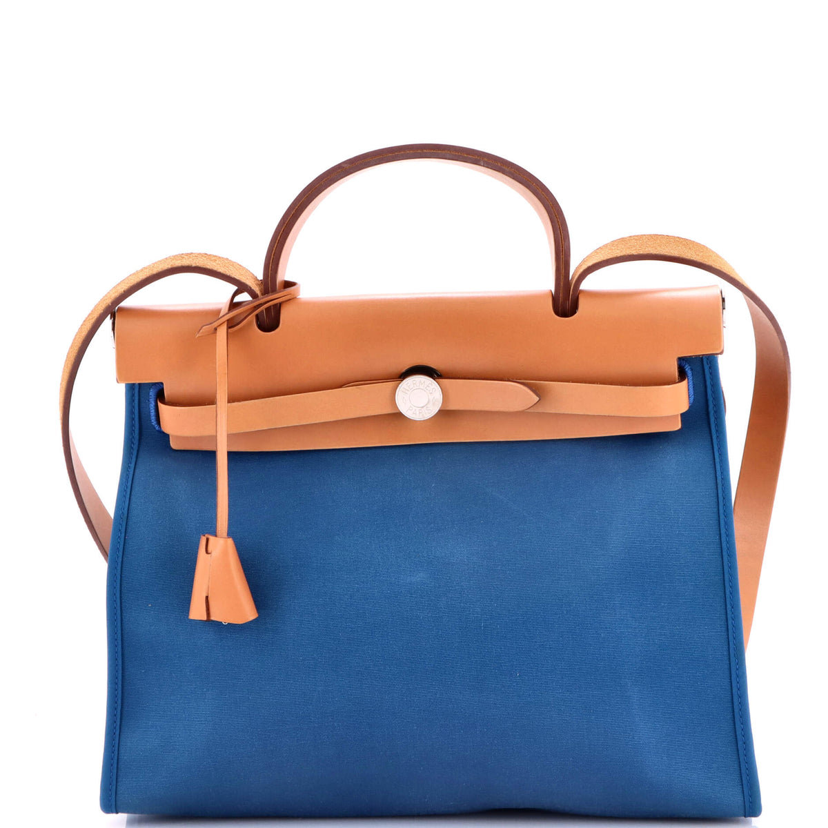 Herm?s Herbag Zip Leather and Toile 31
