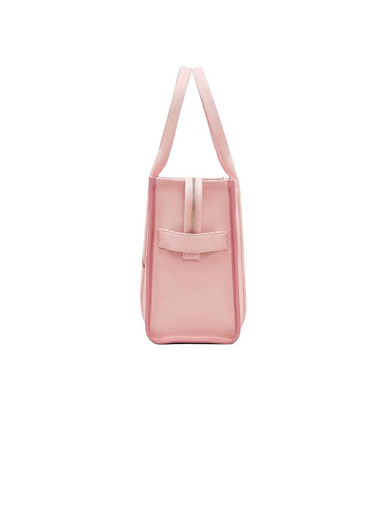 Marc Jacobs Marc Jacobs Babe Top Handle Woven Jacquard Logo Tote Bag - Pink
