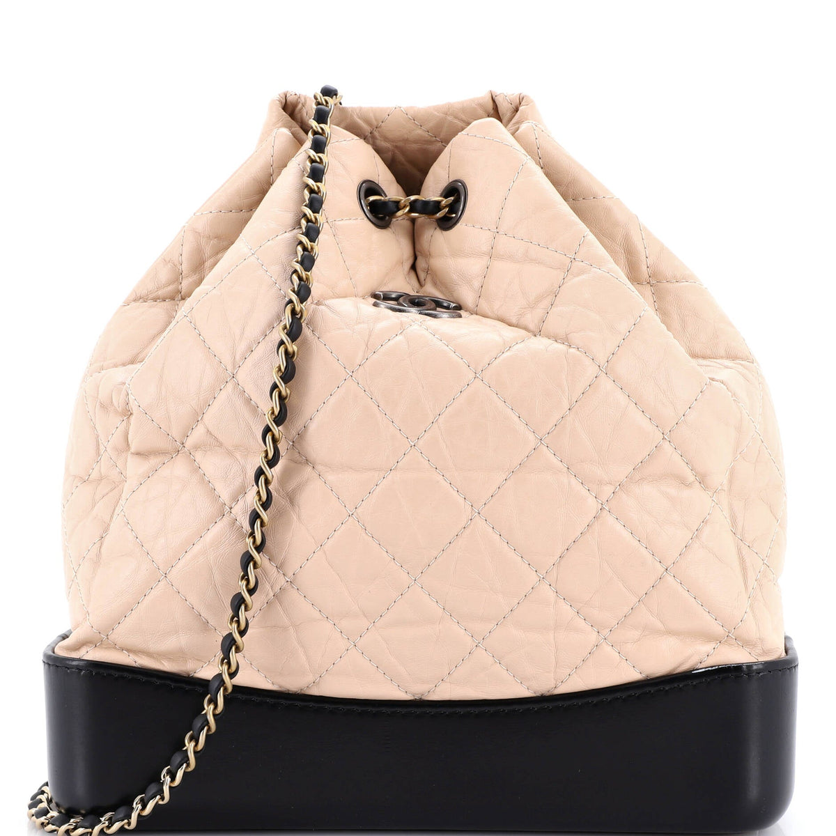 Chanel CHANEL Gabrielle Backpack Quilted Aged Calfskin Medium