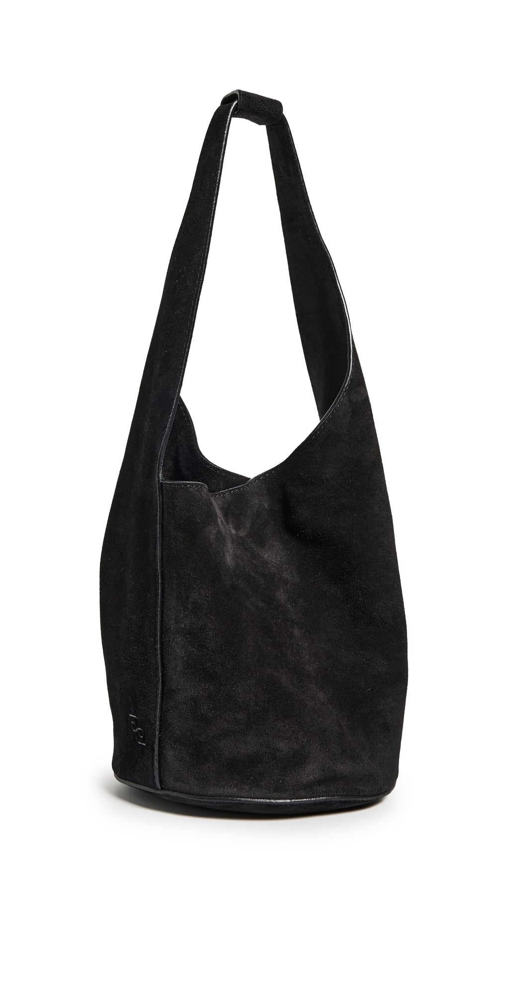 Reformation Small Silvana Bucket Bag Black One Size