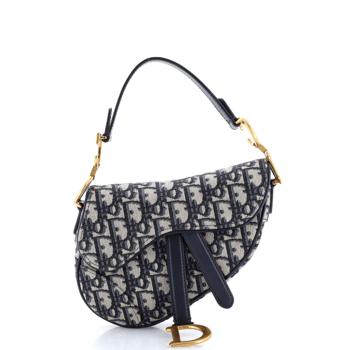 Christian Dior Saddle Handbag Oblique Canvas Mini
