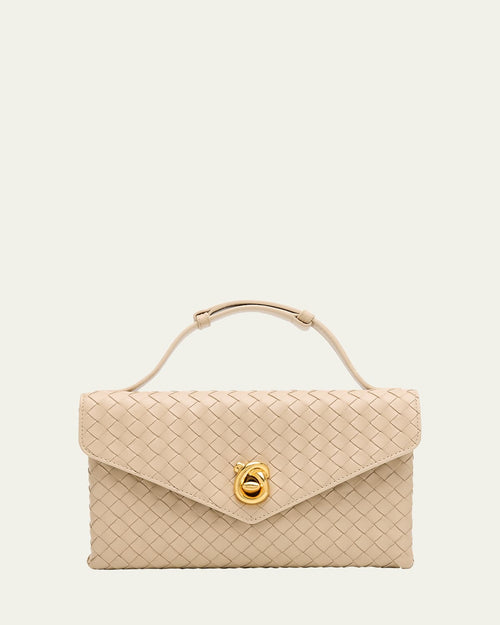 Knot Lock Leather Top-Handle Bag