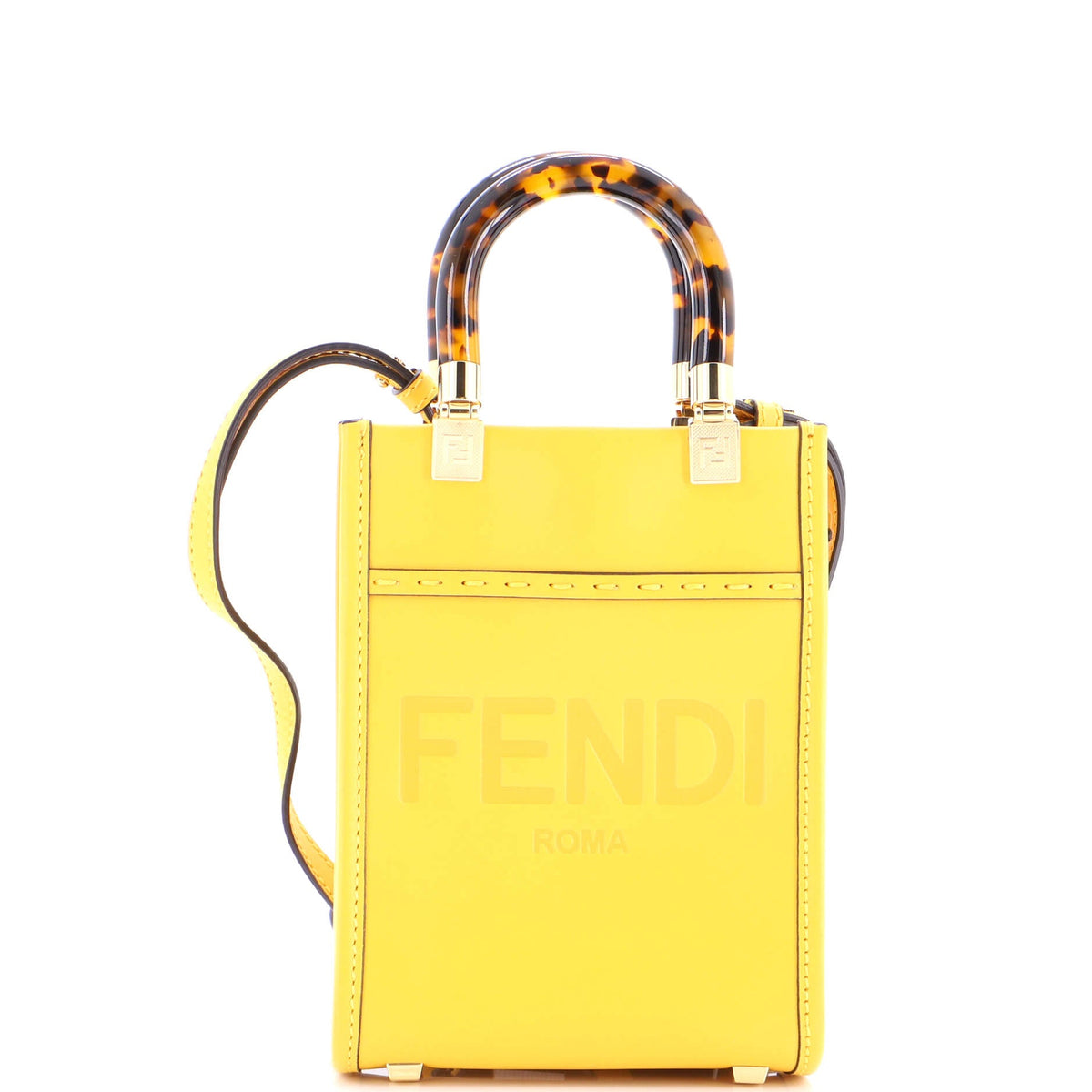 Fendi FENDI Sunshine Shopper Tote Leather Mini