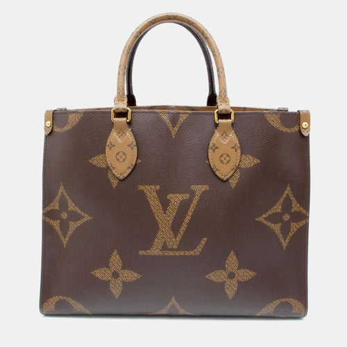 Brown Monogram Reverse Canvas Monogram Onthego Giant bag MM