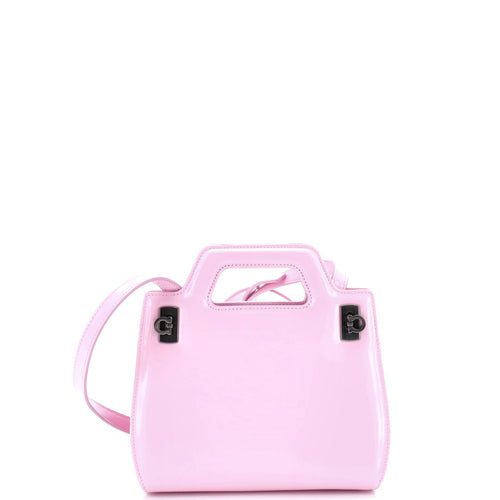 Wanda Top Handle Shoulder Bag Leather Mini