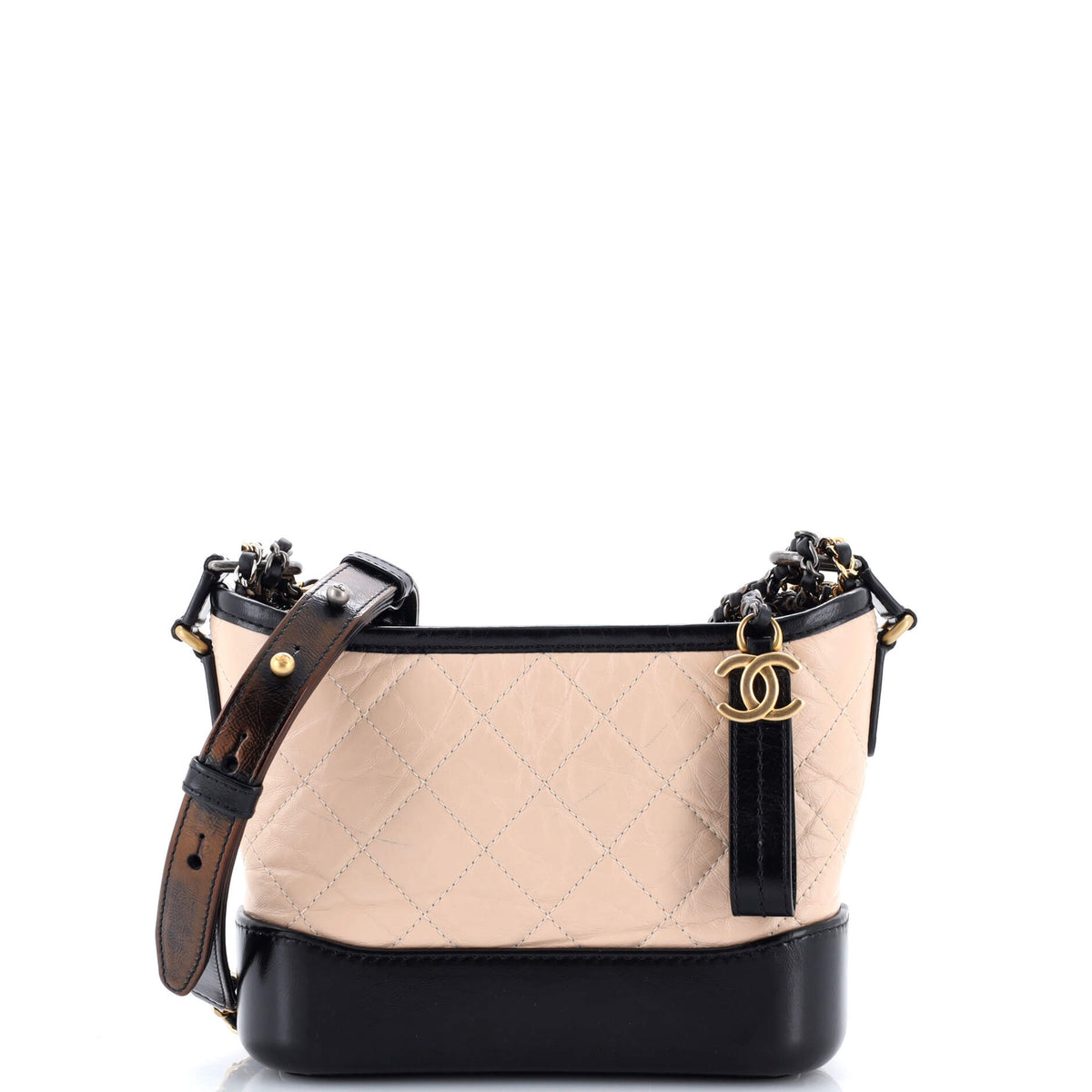 Chanel CHANEL Gabrielle Hobo Quilted Aged Calfskin Small