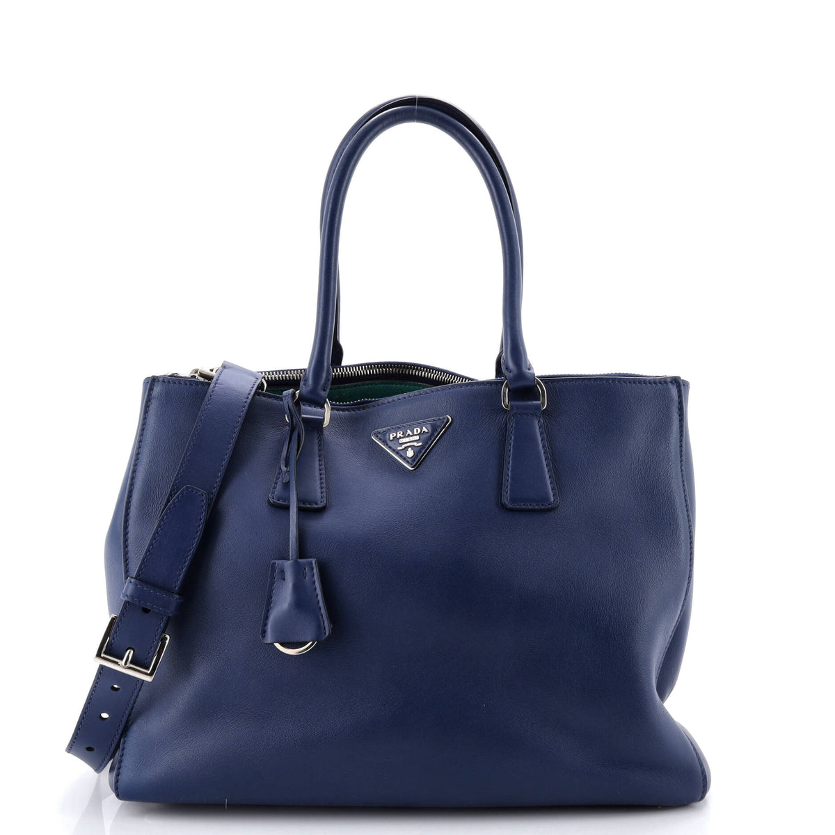 Prada PRADA Galleria Double Zip Tote Leather Medium