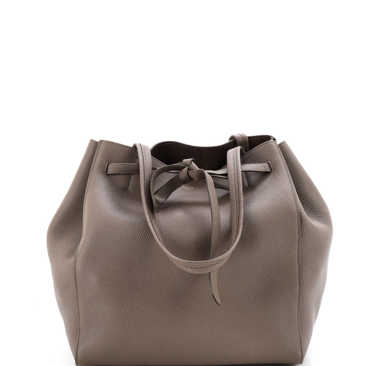 Celine CELINE Phantom Tie Cabas Tote Leather Small